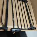 Fairy Baby Narrow Baby Gate for Doorways Stairs, 24-29 inch Wide Pressure Mounted Walk Through Metal Auto Close Safety Child Gates for Kids or Pets, Black