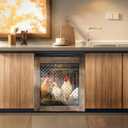 23 W x 26 H inches Dishwasher Cover Decorative Magnet Rooster Kitchen Dishwasher Covers for The Front Dishwasher Door Magnet, Large