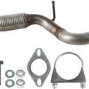 Front Exhaust Flex Pipe Replacement Compatible with 2015-2018 Jeep Renegade, 2016-2017 Fiat 500x, 2017-2021 Compass 2.4L, Direct Fit Replaces Parts