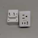 2 Pack European Travel Plug Adapter, International Power Plug Adapter with 3 Outlets 3 USB Charging Ports(2 USB C), Type C Plug Adapter Travel Essentials to Most Europe EU Spain Italy France Germany