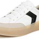Dr. Scholl's Womens Madison Lace Sneaker White/ Oyster Smooth 9 M