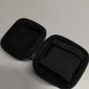 Single Hard Watch travel case, Men's wristwatch smartwatch sports watch Roll Display Organizer box with custom flexible pillow fit up to 55mm face watch (1 slot nylon, Black)