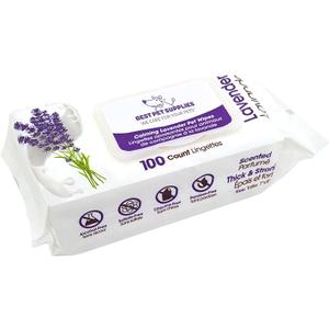 Best Pet Supplies Pet Wipes for Dogs - Dog Wipes Cleaning Deodorizing, for Coats, Ears, Paws - Calming Lavender, Aloe Vera, 200 Count