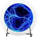 BetterJonny - 6" Plasma Plate Lumin Disk Light Show Party Home Decor Respond to Music or Touch (Blue)