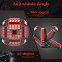 Wireless Trailer Lights - Adjustable Angle Strong Magnetic LED Trailer Light with Rechargeable, IP67 Waterproof, 6 Lighting Modes, Tail Light Covers for Vehicle, RVs, Trucks, Boats(Black)