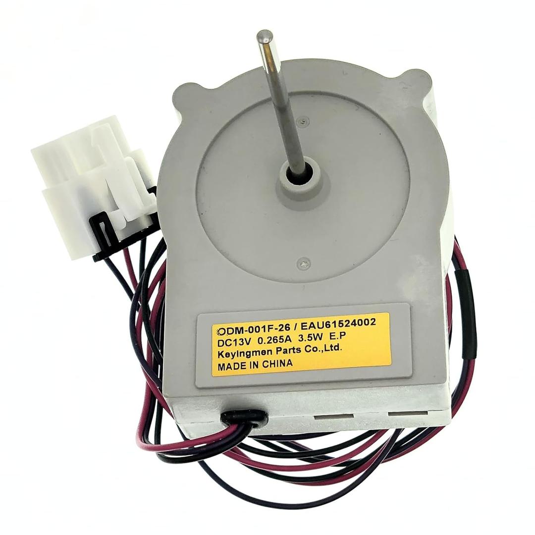 EAU61524002 Refrigerator Freezer Evaporator Fan Motor, DC13V 0.265A 3.5W Fan Motor for Refrigerators