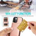 iPhone 14 Pro Wallet Case with Credit Card Holder Case for Women Men PU Leather Wallet Case for iPhone 14 Pro Case 6.1 inch (Rose Gold)
