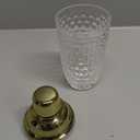 Glass Cocktail Shaker Set - Glass Shaker for Drinks, Shaker Set for Bars, Whiskey, Cocktails (Gold, 13 oz)