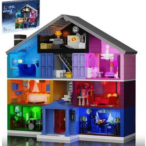Lover House Building Block Set with LED Lights 1426 Pieces by Building Boat