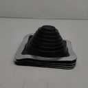 Metal Roof Pipe Flashing Boot: #3 Silicone Pipe Flashing Boot - High Temp Flexible Roof Pipe Flashing - Fits Pipe OD 1/4" to 5-3/4" - Square Base 8" x 8" - 4 Pack