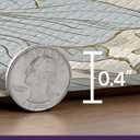 DEXI Kitchen Mats for Floor 2 Piece Set, 17x29+17x59, Cushioned Standing Mat Anti Fatigue, Waterproof Comfort Floral Padded for Laundry Room Office, Blue