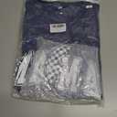 Funny Mama Bow Shirts for Women Checkered Mom T-Shirt Momma Graphic Short Sleeve Tee Top (Blue, S)