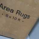 Valenrug Washable Rugs 8x10 - Stain Resistant 8x10 Area Rugs for Living Room, Non Slip Backing Gradient Printed Rugs for Bedroom, Folable Machine Washable Area Rug (8'x10', Brown)
