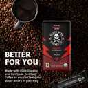 Death Wish Coffee Instant Dark Roast Coffee Packets, Bold & Intense Blend of Arabica & Robusta Beans, USDA Organic, 5 Count (EXP 02/19/29)