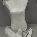 Adjustable Female Pinnable Mannequin Torso with Tripod Base for Display (White)