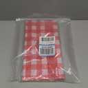 Childom 3 Pack Red and White Checkered Tablecloths 54"x108" Christmas Tablecloths for Rectangle, Disposable Plastic Table Cover for Weddings, Home, Birthday,Picnic,Buffet, Pizza Party,Racing Car Decors