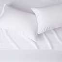 Amazon Basics Lightweight Super Soft, Wrinkle-Free, Easy Care Microfiber 4-Piece Bed Sheet Set with 14-Inch Deep Pockets, Full, Bright White, Solid