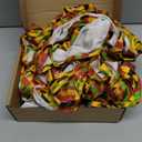 Newwiee 24 Pcs African Kente Chair Sashes Spandex African Kente Chair Covers Animal Print Elastic Chairs Sashes Bow Polyester Bands Ties Without Buckle for Animal Safari Theme Party Birthday Decor