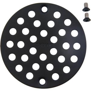 Moen 102763WR 4-Inch Screw-In Shower Strainer Drain Cover, Wrought Iron