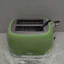 Wiltal Green Cute Retro Toaster 2 Slice with 1.58" Wide Slots, with Stainless Steel Lid, with Warming Rack, Preheat, Defrost, Countdown Timer Display