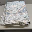 DCX Blue 5x7 Area Rug, Machine Washable Non Slip Stain Resistant Rug, for Living Room, Bedroom, Playroom, Soft Low Pile Large Nursery Carpet