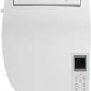 ALPHA BIDET JX2 Elongated Bidet Toilet Seat, White, Endless Warm Water, *NEW* Bowl Mist, LED Light, Quiet Operation, Wireless Remote, Stainless Steel Nozzle, Sittable Lid