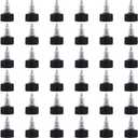OLYCRAFT 36pcs Squeeze Bottle Cap 24/410 Natural Twist Top Caps Black Replacement Caps Twist Top Cap Bottle Dispensing Lid Bottles Lid Replacement Caps for Squeeze Glue Bottles Dispensing Lids