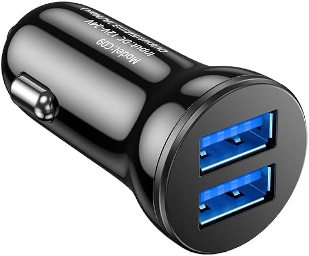 2.4AMP Rapid Charge Car Charger, 2Pcs