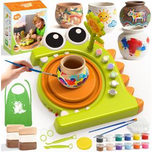 HAYXUN Pottery Wheel Kit for Kids – Arts and Crafts for Kid Ages 8-12, Variable Speed Pottery Wheel Kit - Crafts Birthday Gift for Boys Girls Ages 6 7 8 9 10 11 12+