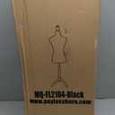 FDW Female Mannequin Body Dress Form Sewing Mannequin Torso Manikin with Tripod Base Stand Adjustable Mannequin for Sewing Clothes Display (Black)