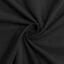 sancua Round Tablecloth - 60 Inch (Fits 20-48 Inch Tables), Water Resistant Spill Proof Washable Polyester Table Cloth Decorative Fabric Table Cover for Dining, Buffet Parties and Camping, Black