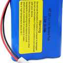KBT 12V 2600mAh Rechargeable Li-ion Battery with MTA-100 2pin Connector, Replacement Battery Pack Compatible with 11.1V Device