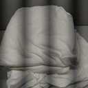 MooMee Bedding Sheet Set 100% Washed Cotton Linen Like Textured Breathable Durable Soft Comfy (Solid Off White, Full)