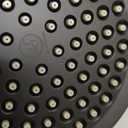 High Pressure Shower Head - Anti-Clogging Silicone Nozzles - 2.5 GPM Removable Restrictor - Easy to Clean Adjustable Replacement - easy to install with Plumbers Tape - 6 inch - Matte Black Finish