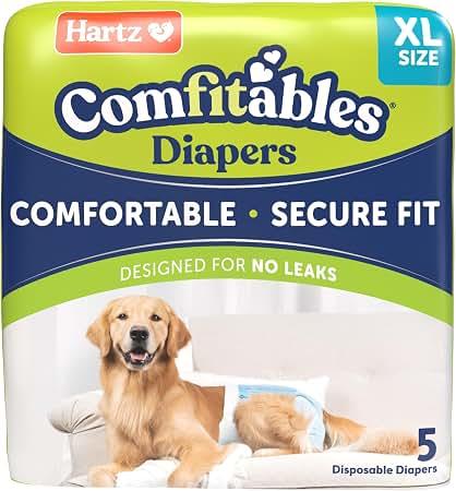 Hartz® Comfitables® Dog Diapers, Size XL, over 40 lbs. - 5ct