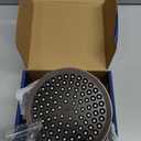 High Pressure Shower Head - Anti-Clogging Silicone Nozzles 2.5 GPM Removable Restrictor - Easy to Clean and Install - Includes Plumbers Tape - 6 inch - (Oil Rubbed Bronze 2.5GPM)