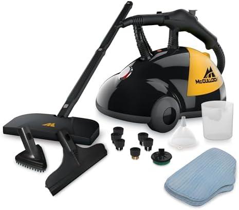 Amazon.com - McCulloch MC1275 Heavy-Duty Steam Cleaner, 45 Minute Runtime, 18 Accessories: Mop Head, Brushes, & More - Built for Home, Tile, Grout, Carpet, Furniture, & Personal Car Detailing - Handheld Steam Cleaners
