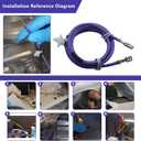 WE49X37037 Dryer Heater Wire Repair Kit Compatible with GE & Hotpoint Dryers Replaces WE49X32946 AP7217217 PS17137283 EAP17137283 For GE WE49X37037 Dryer Heater