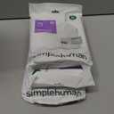 Simplehuman Code C 60 Count, Dispenser Pack Custom Fit Liners, Drawstring Trash Bags, 10-12 Liter / 2.6-3.2 Gallon, White