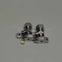 Stop Valves, 2 Pack 1/2"  3/8" Angle Stop Valve, 1/2" Nominal (5/8" OD Comp.) Angle Input, 3/8" OD Compression Output, 1/4 Turn, Chrome Plated Brass for Kitchen, Faucet, Toilet Valves