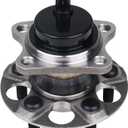 KUSATEC 512505 Rear Wheel Bearing and Hub Assembly Compatible with 2010-2015 Toyota Prius, 2012-2015 Plug-In, 5 Lug Bolts w/ABS