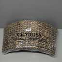 CENBOSS Rattan Christmas Tree Collar, Wicker Tree Skirt & Stand Base Cover (Black Wash, 42 inch)