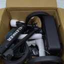 ELENKER Steerable Knee Walker Deluxe Medical Scooter for Foot Injuries Compact Crutches Alternative (Bright Black)