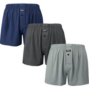 BAMBOO COOL Men's Boxers Underwear Boxer Shorts for Men Classic Loose Stretch Short, XL