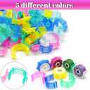 ZhXu Shuo 100pcs 5 Colors Sewing Bobbin Small Clips Bobbin Holder Clips Thread Clamps Sewing Tool for Thread Spool Organizing