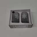 2 Piece Gray Snowflake Soda Can Glass Set