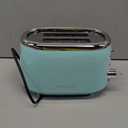 MÜELLERHOME Retro Toaster 2 Slice, 7 Browning Levels, 3 Functions (Reheat, Defrost, Cancel), Stainless Steel Features, Removable Crumb Tray, Under Base Cord Storage, Turquoise