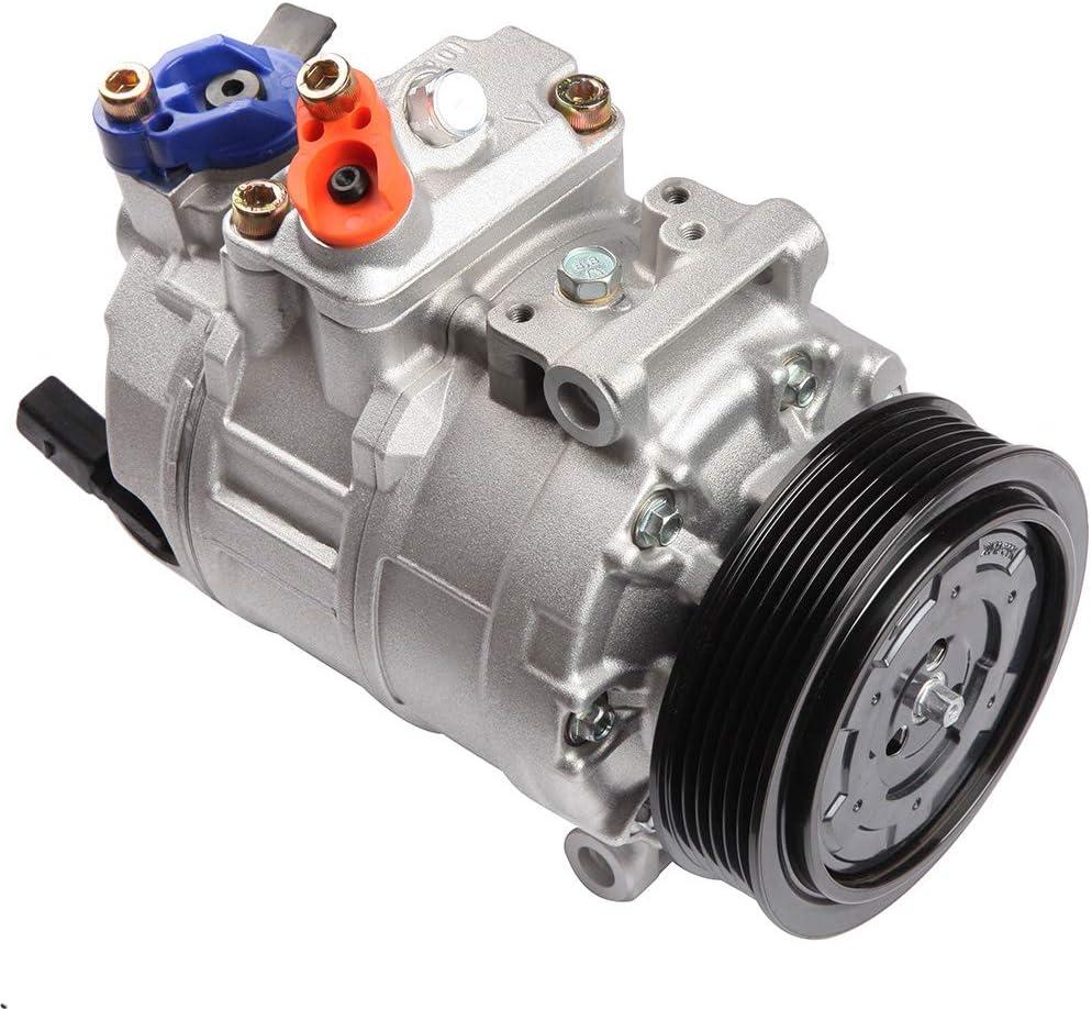 cciyu Air Conditioning Compressor for Volkswagen Beetle GTI CC Passat Eos Tiguan 1.4L 1.8L 1.9L 2.0L 2.5L 3.6L 2006-2018 Replaces AC Compressor for Car