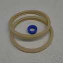 (1 Set) 8 3/8" Pool Light Lens Gasket and Stainless Pilot Screw - Exact Replacements for Pentair 79101600Z and 79104800 - Compatible with Pentair IntelliBrite, AmerLite, and SAM Amerlite Lights (Beige)