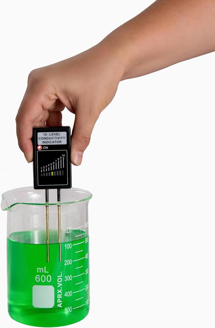 CNDTEST: 10-level Conductivity Indicator for Quick Solution Comparisons